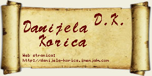 Danijela Korica vizit kartica